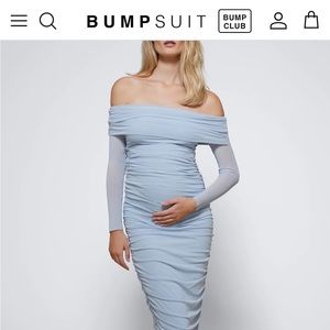 Bump Suit blue maternity dress